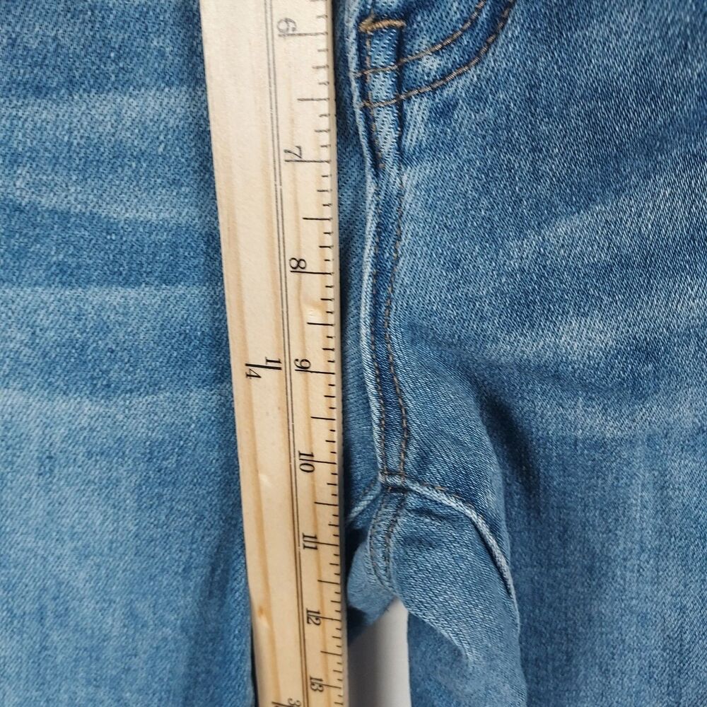 Flying Monkey Women’s Size 26 Blue Raw Hem Crop Skinny Stretch Jeans - Picture 7 of 11